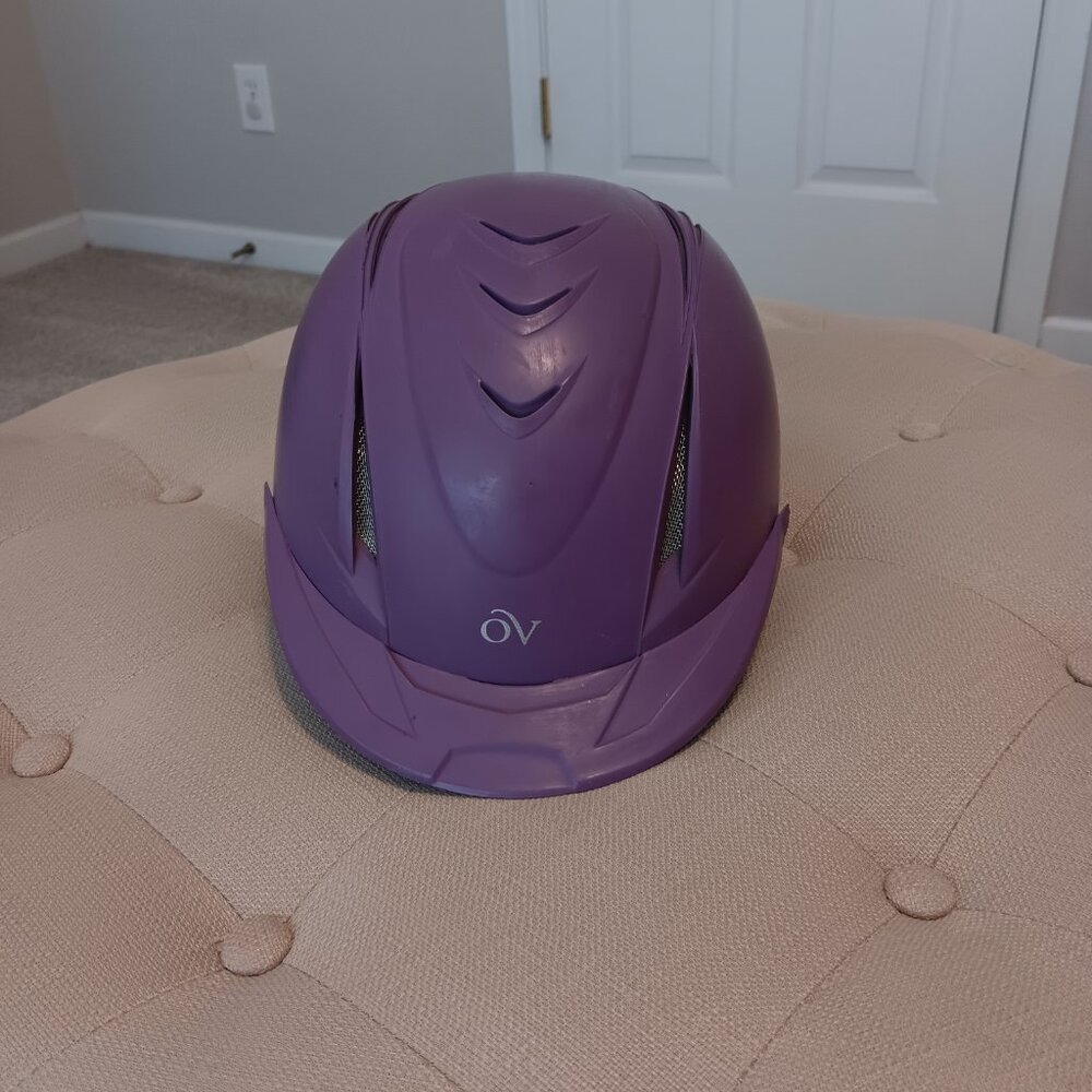 Kids Ovation Equestrian riding helmet size XS/S 48-52 adjustable purple - Picture 6 of 6